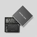 Michael Kors Logo Wallet And Keychain Gift Set Black Rs-36s3lgfe6b