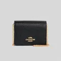 Coach Mini Wallet On A Chain Black Rs-c0059
