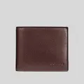 Coach Compact Id Wallet In Sport Calf Leather Mahogany Rs-f74991