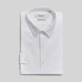 Coupe Cousu , White Twill, Long Sleeve Shirt, Blue, 15.5