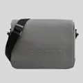 Burberry Bruno Men's Leather Crossbody Bag Grey Rs-80528721