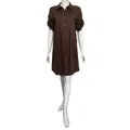Anne Kelly Line Shirt Dress, Khaki, US 10