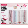 Chefmade Paper Baking Cups Set Tags(200pcs), Cup Φ7x5cm (44pcs), Cup Φ6x4.5cm (56pcs), Hello Kitty