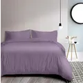 Hillcrest Comfy Lux Solid 988tc Fitted Sheet Set – Plum (Online Exclusive), Plum, Queen