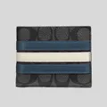 Coach 3-in-1 Wallet In Signature Canvas With Varsity Stripe Rs-3008