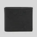 Coach Mens Compact Id Wallet In Signature Crossgain Leather Black Rs-f75371