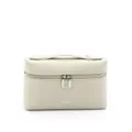 X Nihilo Number 2 Top Handle Leather Crossbody Bag Ivory White