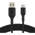Belkin Braided Usb-c To Usb-a Cable 2 Metre, Black