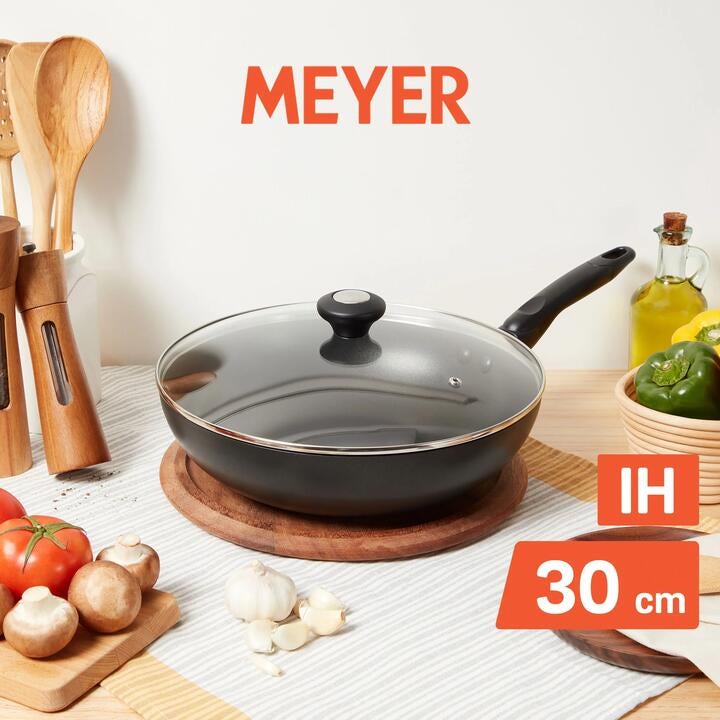 Meyer [] Ih Nonstick 30cm | Stirfry With Lid - Cook'n Look