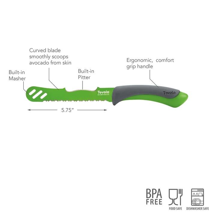 Tovolo Comfort Grip 5.75″ Avocado Knife