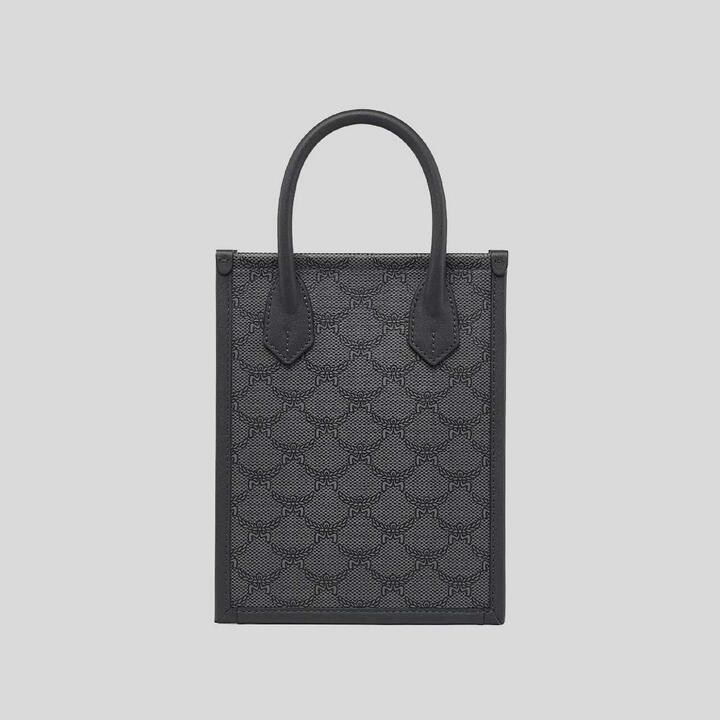 Mcm Mini Himmel Tote In Lauretos Dark Grey Rb-mmteaac02ed001