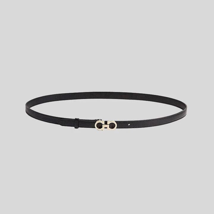 Salvatore Ferragamo Ferragamo Women's Sized Gancini Belt Black Rs-675180, 85cm/34in