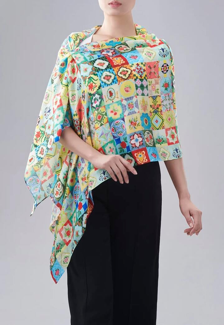 Rare Bird Collection [] Shophouse Window Scarf