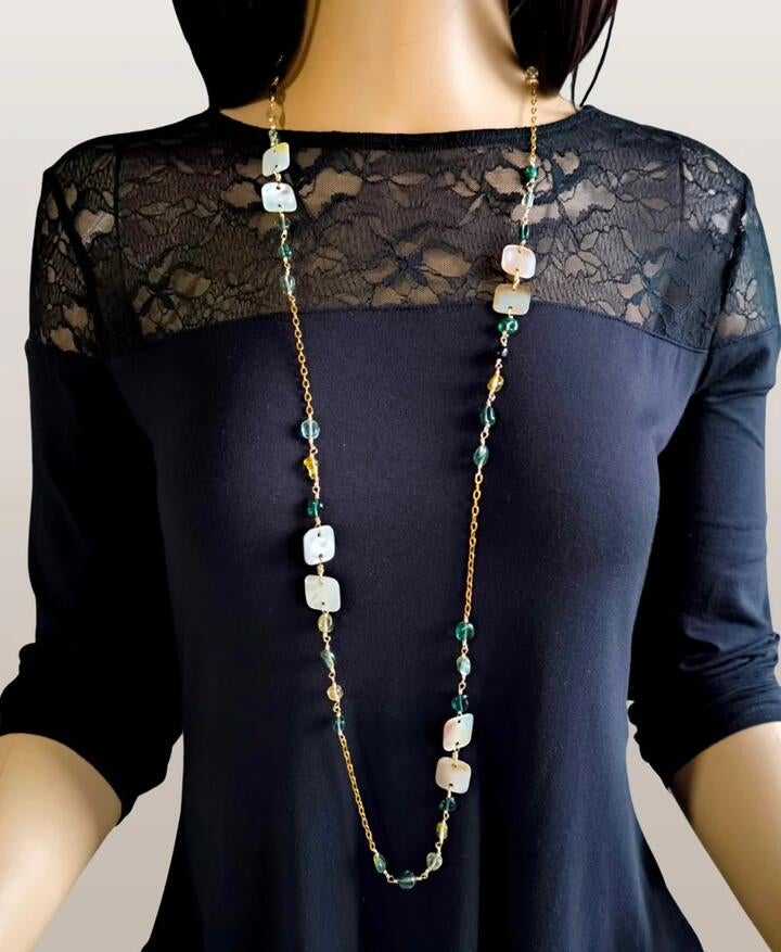 Lee Jane Art Mung Bean Mooncake Necklace