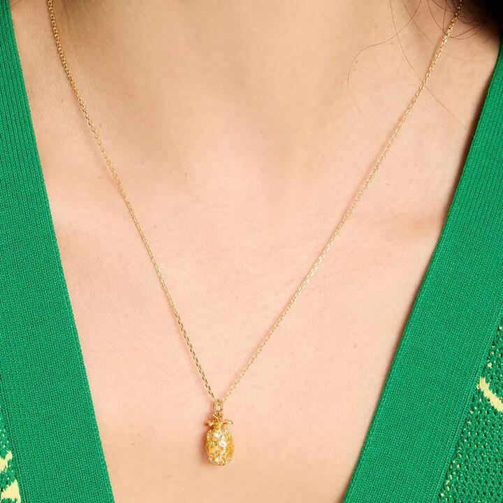 Kate Spade Sweet Treasures Mini Pendant Necklace In Yellow Gold Kh605