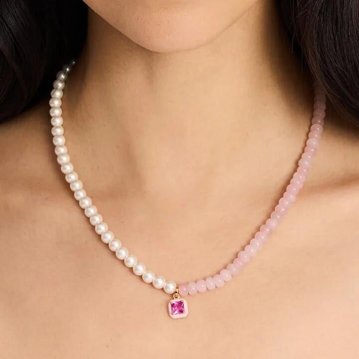 Kate Spade Brighten Up Beaded Necklace In Pink Multi Ki188