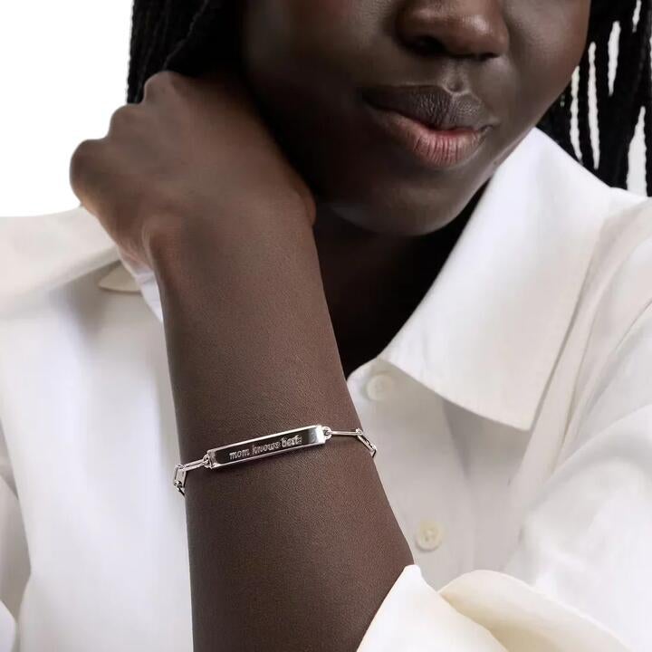 Kate Spade Mom Knows Best Id Bracelet - Silver Kl490