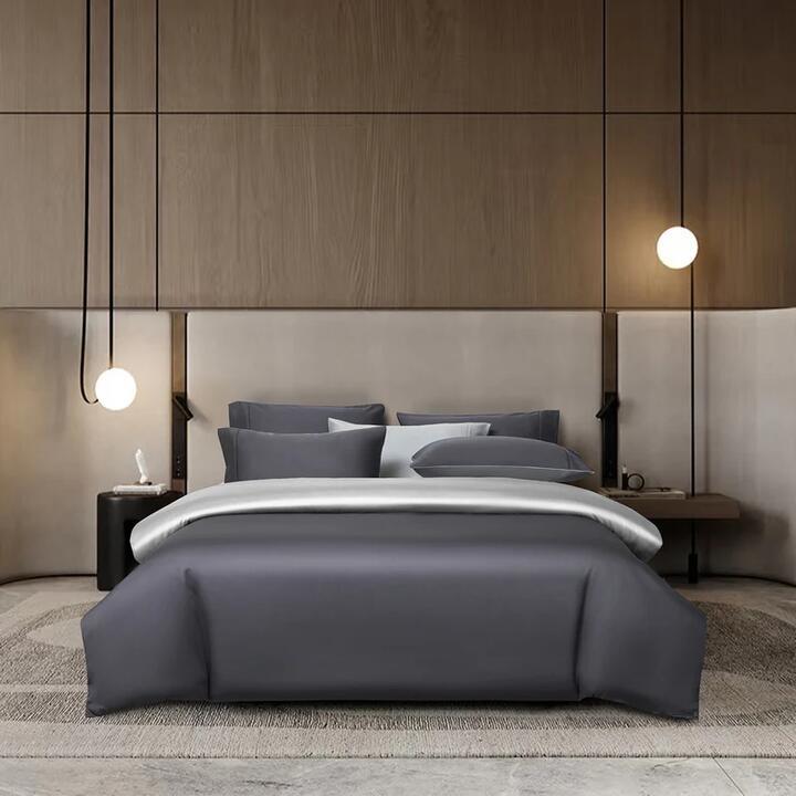 Canopy Creek Grey/silver Bedset 100% Lyocell, Single