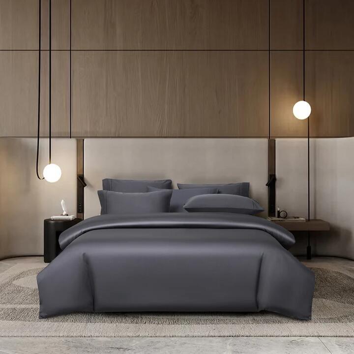Canopy Creek Grey Fitted Sheet Set 100% Lyocell, Queen