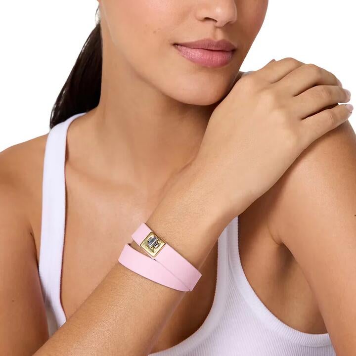 Kate Spade Phoebe Leather Double Wrap Bracelet - Pink Kl499