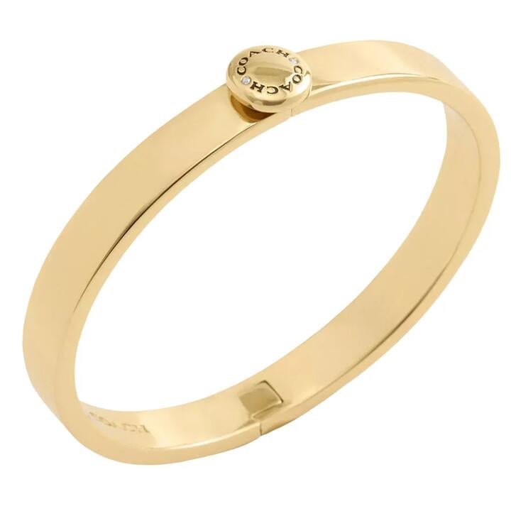 Coach Rivet Hinged Bangle Bracelet - Gold Cbw24