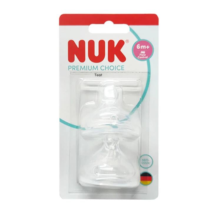 Nuk Premium Choice Silicone Teat 2/pack - 6m+ Fc