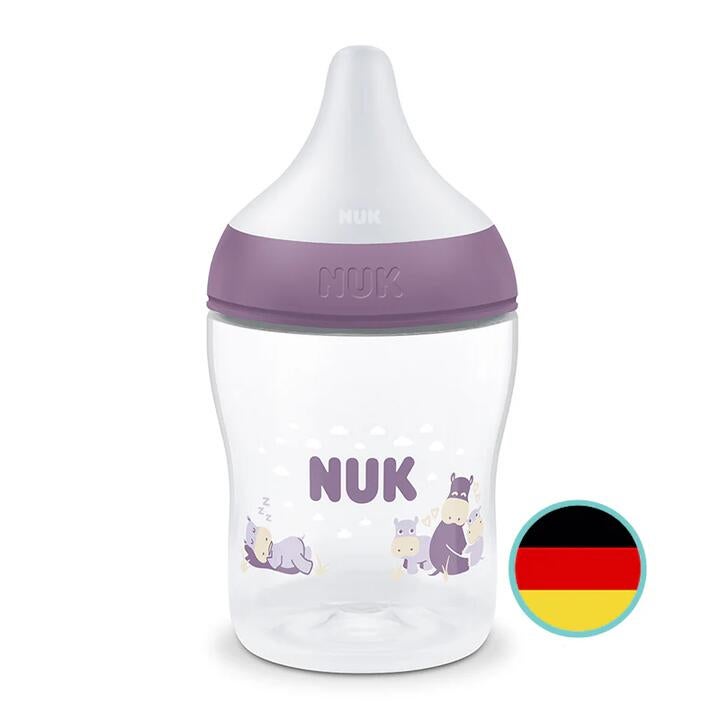 Nuk Perfect Match Temperature Control Bottle With Soft Silicone Teat 150ml | Feeding Bottle, Sheeps