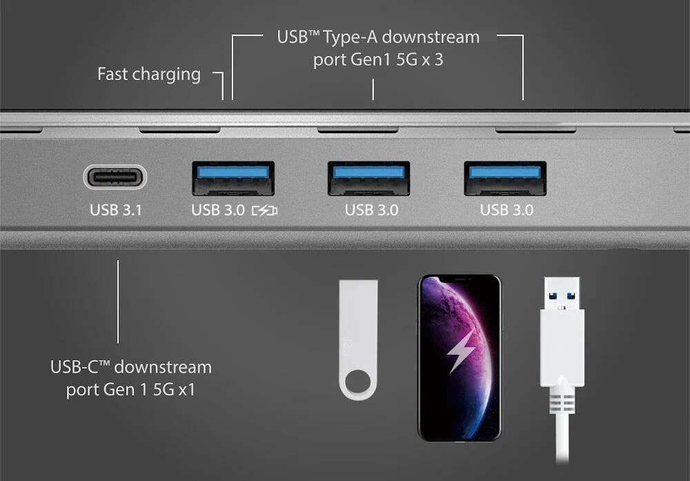 J5 Create J5create Usb Type-c Triple Monitor Docking Station W/power
