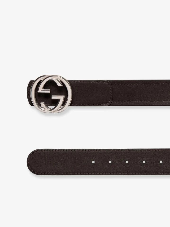 Gucci Web Fabric And Leather Belt - T Moro, 100