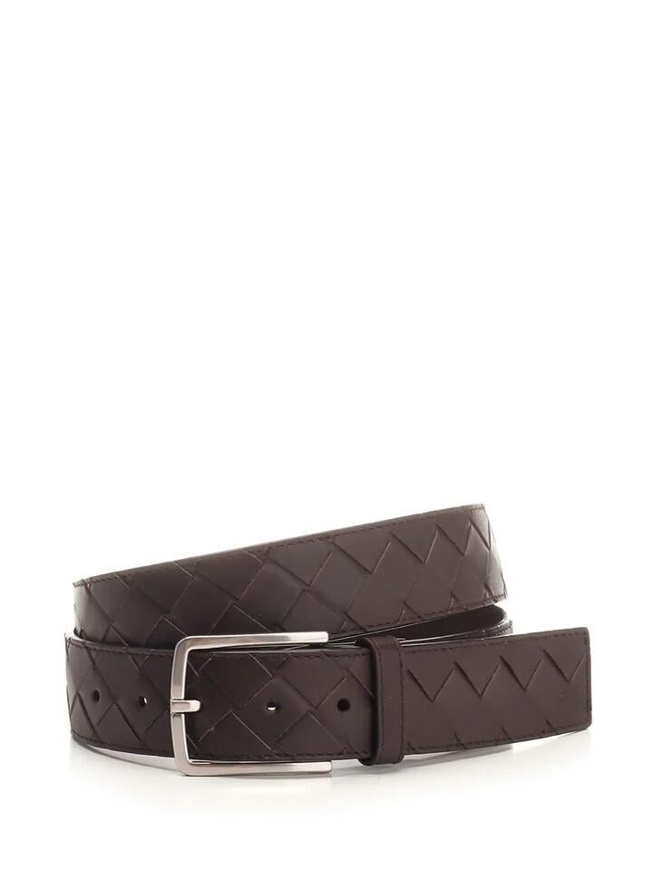 Bottega Veneta Classic "Intreccio" Belt - Brown, 100
