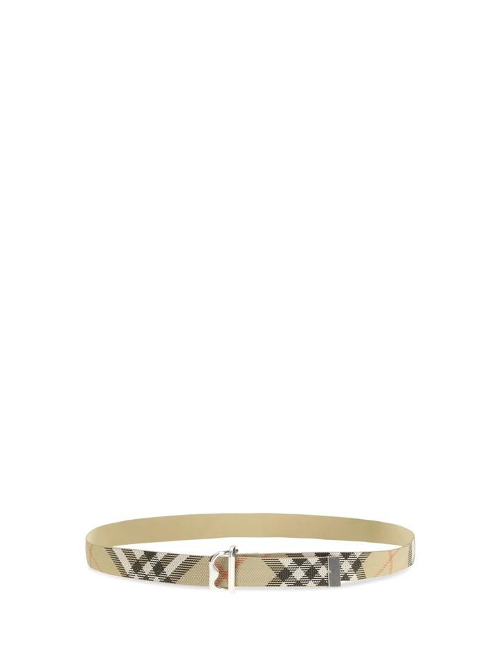 Burberry Check Ribbon Belt - Sand, M