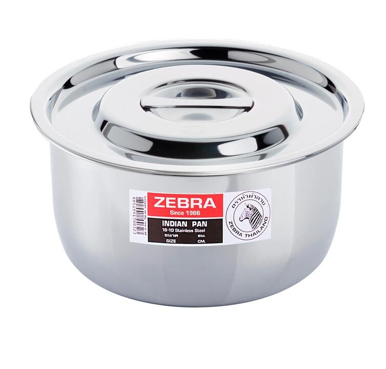 Zebra Indian Pan 18cm, Silver