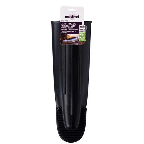 Mastrad Silicone Oven Mitt (350oc), Black, Orka Pro, Black