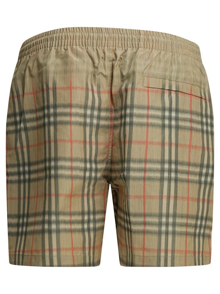 Burberry "Check" Swim Shorts - Beige, M