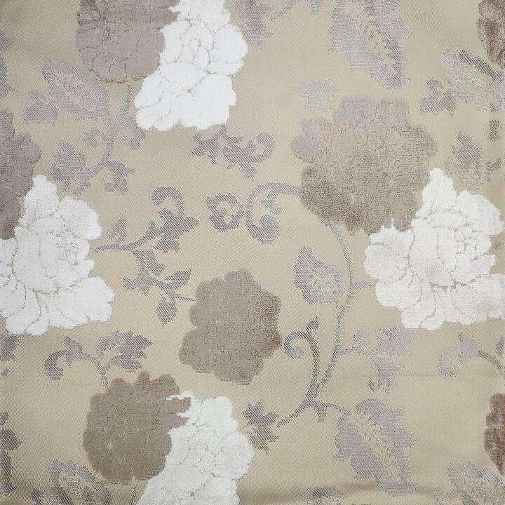 Rapee Gardenia Cushion Cover | Woven Jacquard - 45 x 45 Cm, White