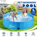 Pet Swimming Pool Dog Paddling Portable Bath Tub Foldable for Cat Pet Children L Size