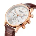 MEGIR 3781 Male Japan Quartz Watch with Date Function Working Sub-dial