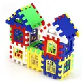 Plastic House DIY Building Blocks Intelligent Developmental Construction Toy for Children