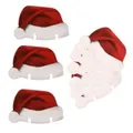 Christmas Champagne Wine Glass Cap Holiday Party Decorations Xmas Hat 10PCS