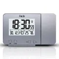 FanJu FJ3531 Projection Alarm Clock with Temperature and Time Projection / USB Charger/ Indoor Temperature and Humidity