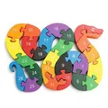3D Wooden Winding Animals Cognition Jigsaw Puzzle Toy