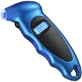 Digital Tire Pressure Gauge 150 PSI 4 Settings for Car Truck Bicycle with Backlit LCD and Non-Slip Grip, Blue