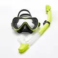 Dry Top Snorkel Set - Anti Fog Film Snorkeling Mask with 180� Panoramic Tempered Glass for Adults and Youth