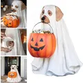 Ghost Dog Candy Bowl Holder with Life Size 25 x 18 cm, Trick Or Treat Indoor Outdoor Halloween Party Decorations Gifts