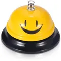 Call Bell, Service Bell for The Porter Kitchen Restaurant Bar Classic Concierge Hotel (3.3 Inch Diameter) (Yellow A)
