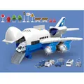 Large Airplane Toy with 6 6 Police Cars Set for 3 Year Old Kids
