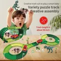 Dinosaur Toys Race Car Flexible Track Perfect Birthday Toys for kids 3 years+