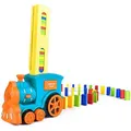 Electric Construction Domino Toys, 60pcs Domino Train Blocks Rally Electric Toy Set For Kids
