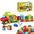 Digital Block Train For Kids - Educational Model Vehicle Toys, 123 Learning Blocks Toys - Set of 50 Pcs- Multi Color