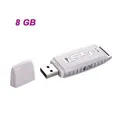 G3 Rechargeable USB Flash Drive / Voice Recorder - White (8GB)